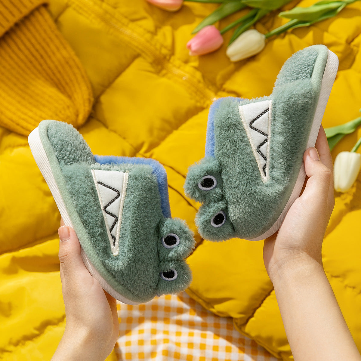 Children's Cotton Slippers for Warm Indoor Comfort