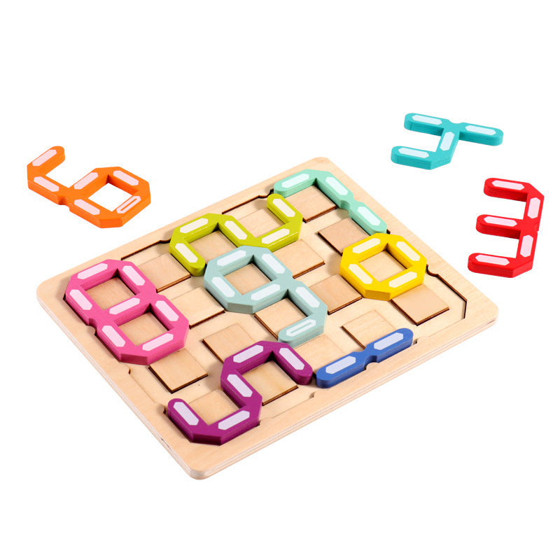Children's Number Maze Puzzle for Screen-Free Learning