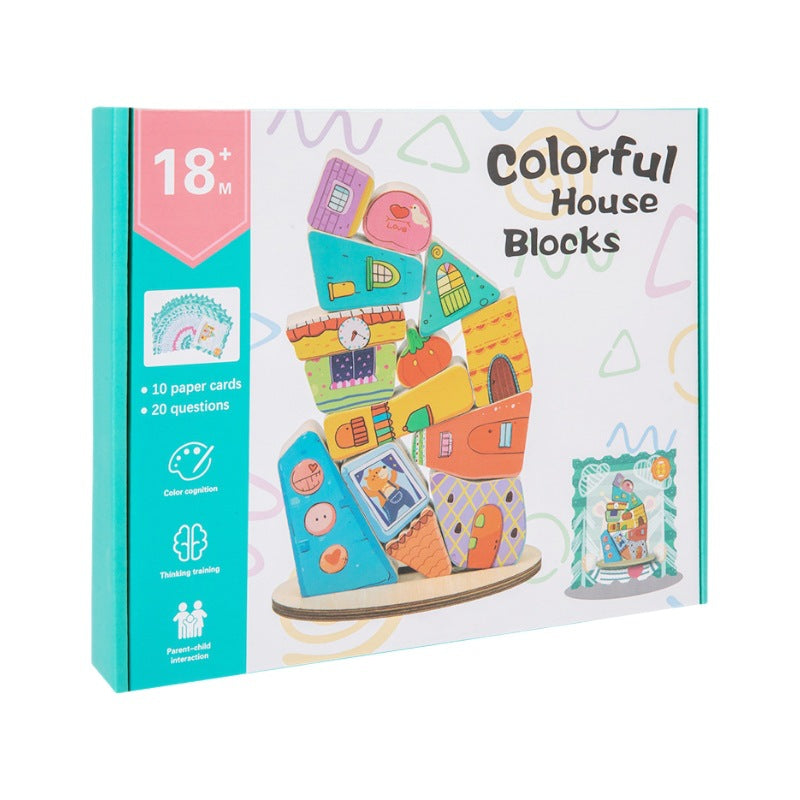 Wooden Balance Blocks for Early Learning & Fine-Motor