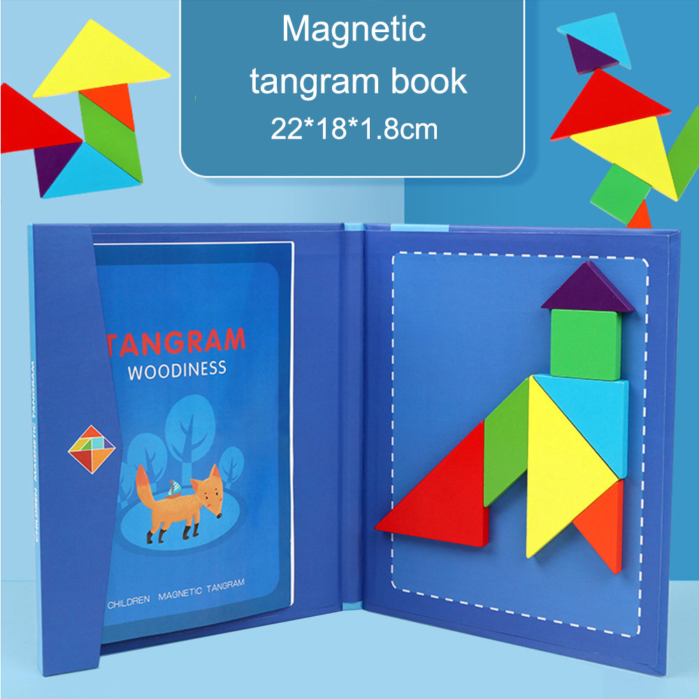 Magnetic Tangram Puzzle Toy for Creative STEM Play