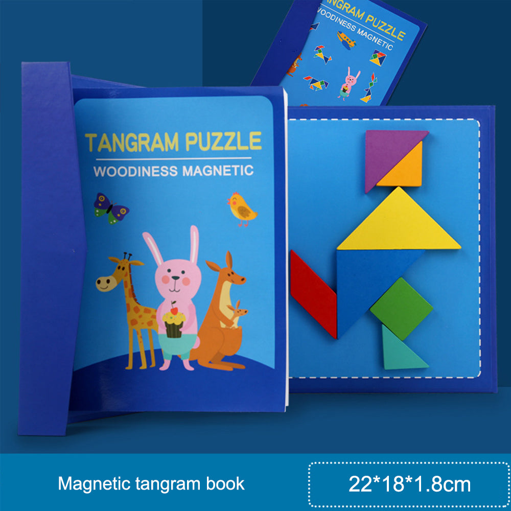 Magnetic Tangram Puzzle Toy for Creative STEM Play