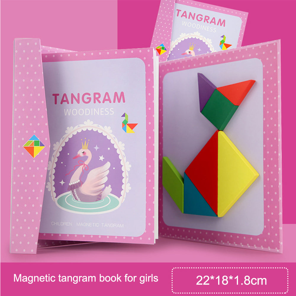 Magnetic Tangram Puzzle Toy for Creative STEM Play