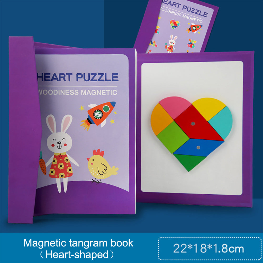 Magnetic Tangram Puzzle Toy for Creative STEM Play
