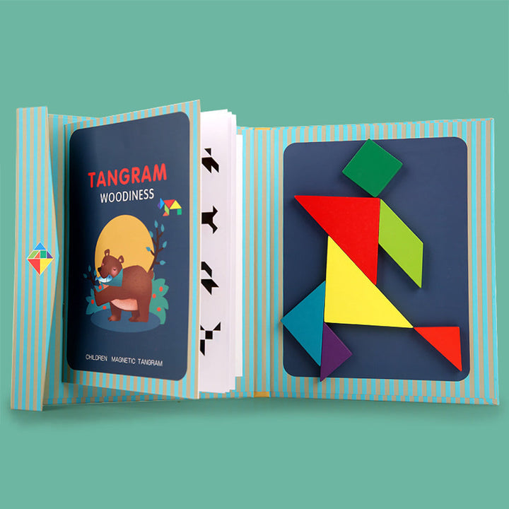 Magnetic Tangram Puzzle Toy for Creative STEM Play