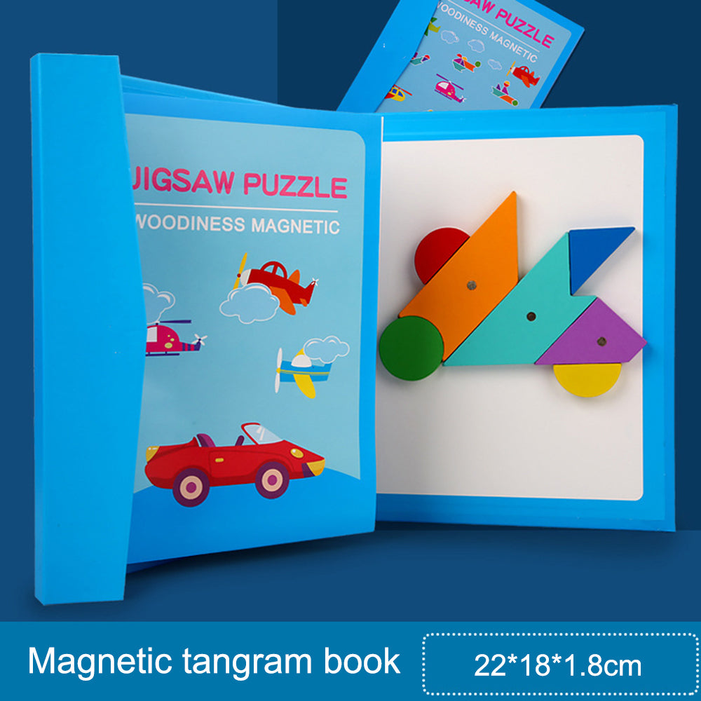 Magnetic Tangram Puzzle Toy for Creative STEM Play