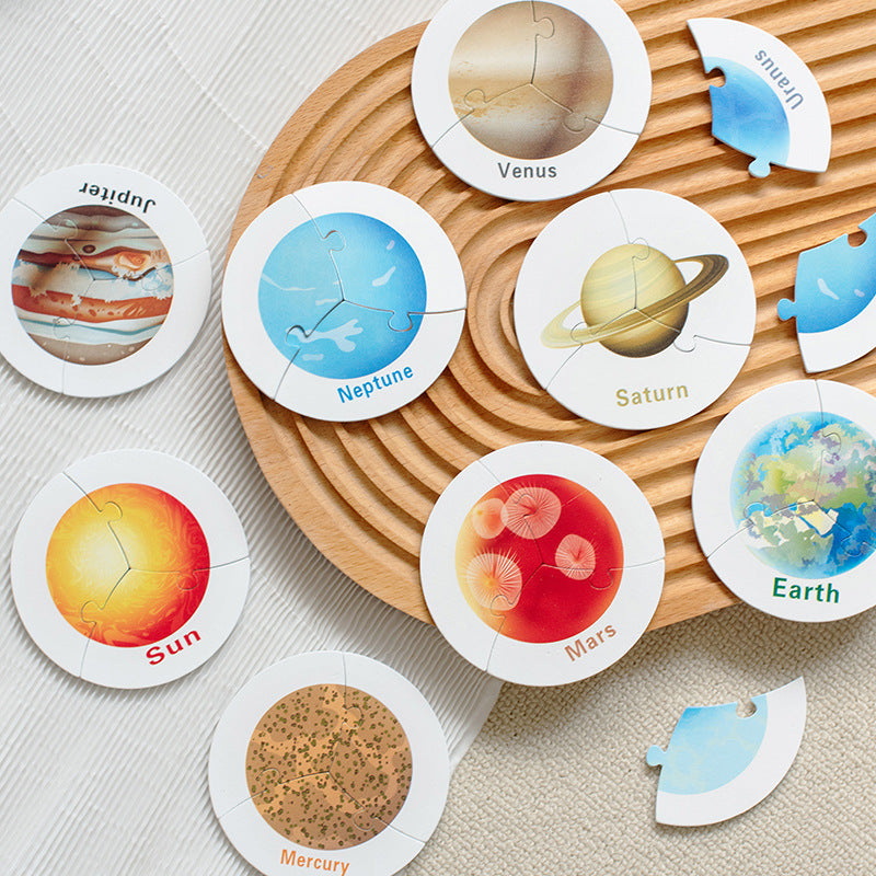 Solar System Puzzle Board for Hands-On Planet Learning