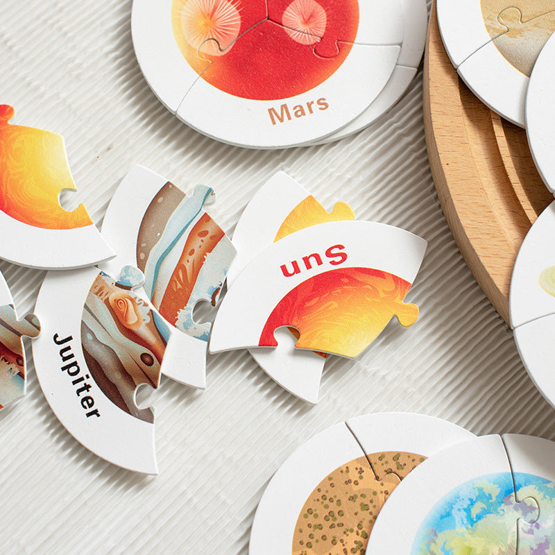 Solar System Puzzle Board for Hands-On Planet Learning