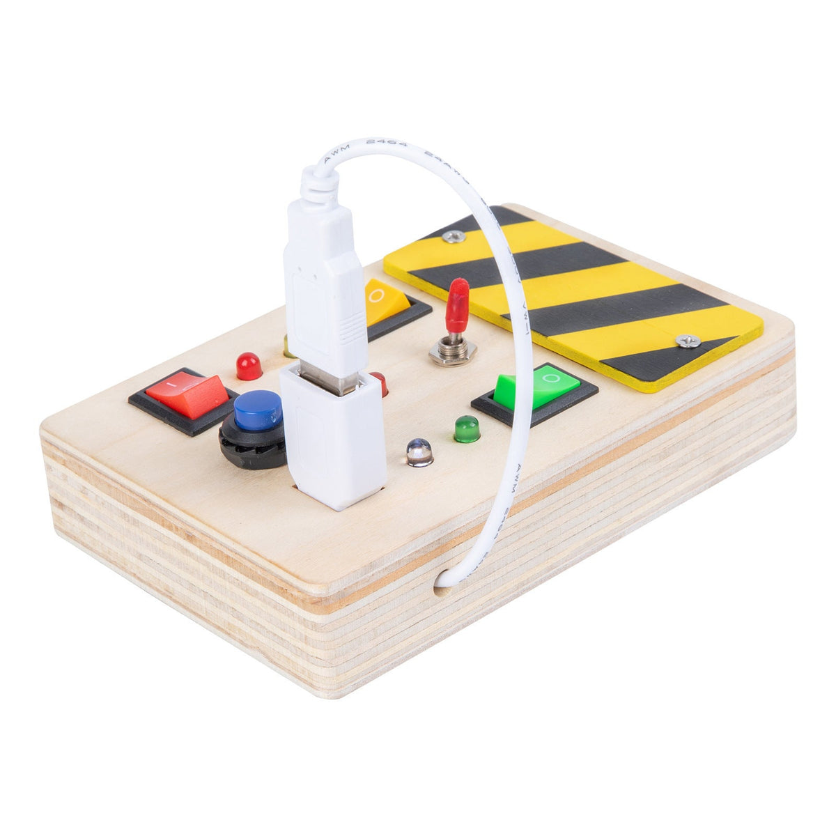 Wooden Busy Board Toy for Screen-Free Early Learning