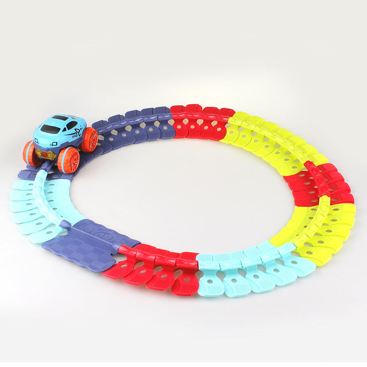 138-Piece DIY Flexible Track Building Set for Kids