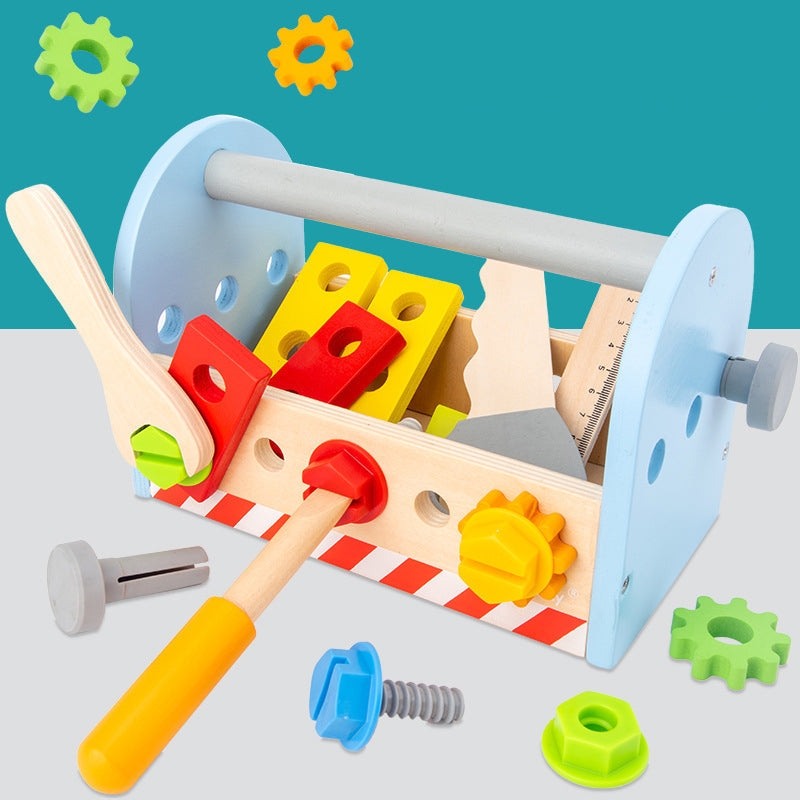 Kids Wooden Tool Box Set for Hands-On STEM Learning