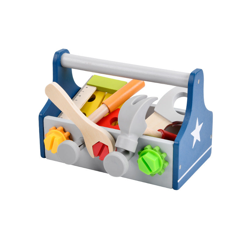 Kids Wooden Tool Box Set for Hands-On STEM Learning