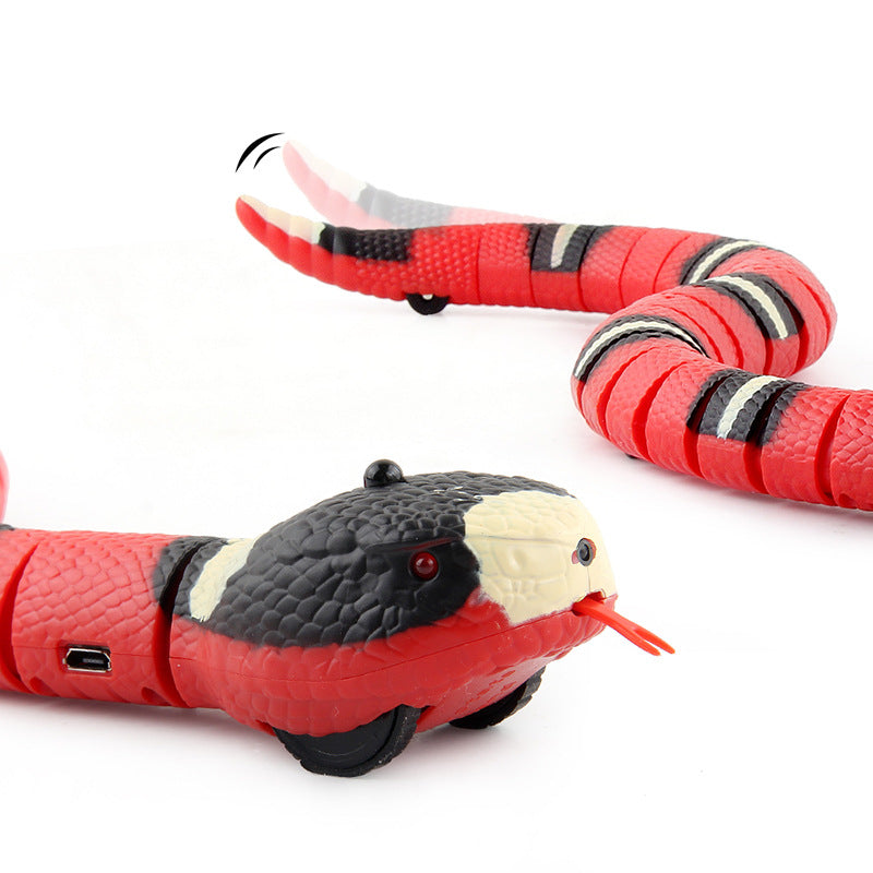 Electric Snake Toy with Obstacle Avoidance for Kids