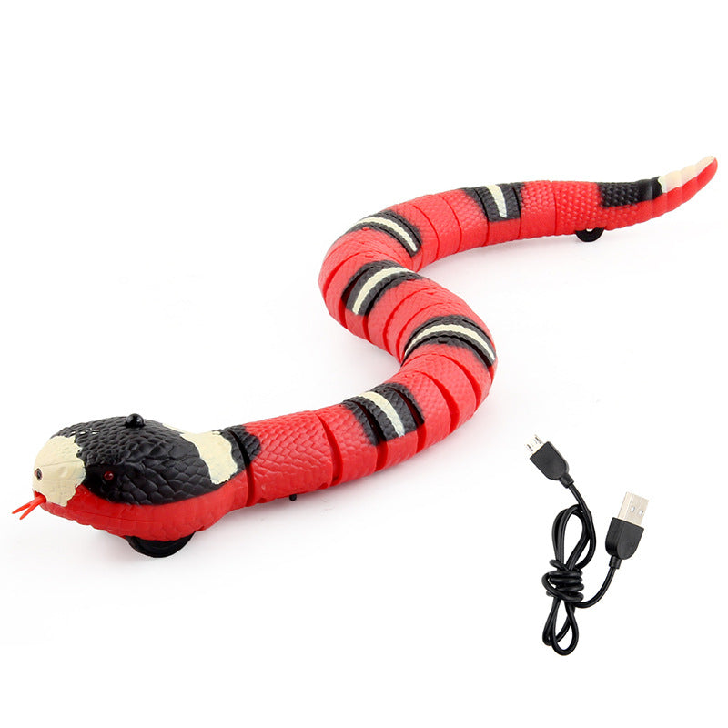 Electric Snake Toy with Obstacle Avoidance for Kids