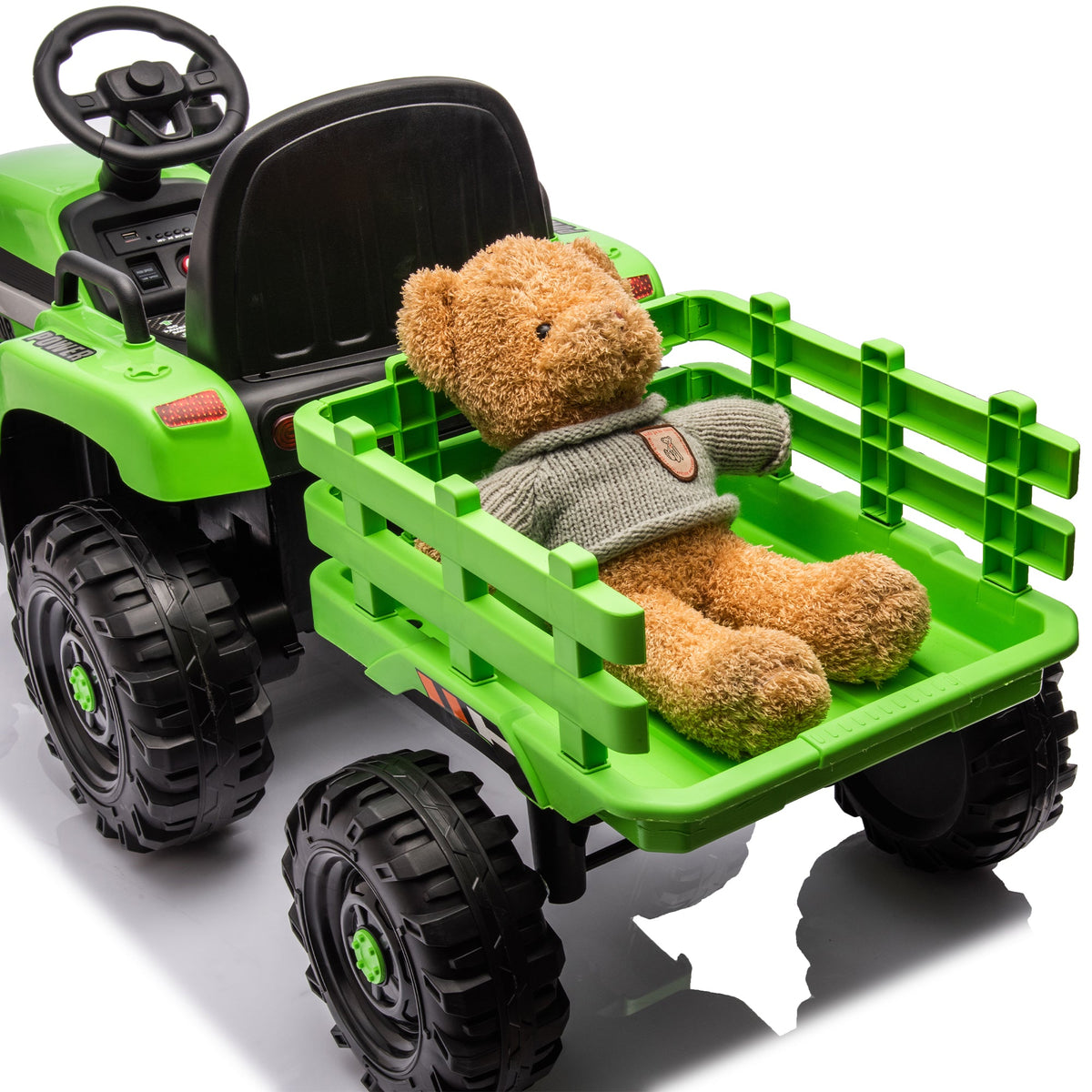 Children's Electric Tractor Toy With Remote Speed Control