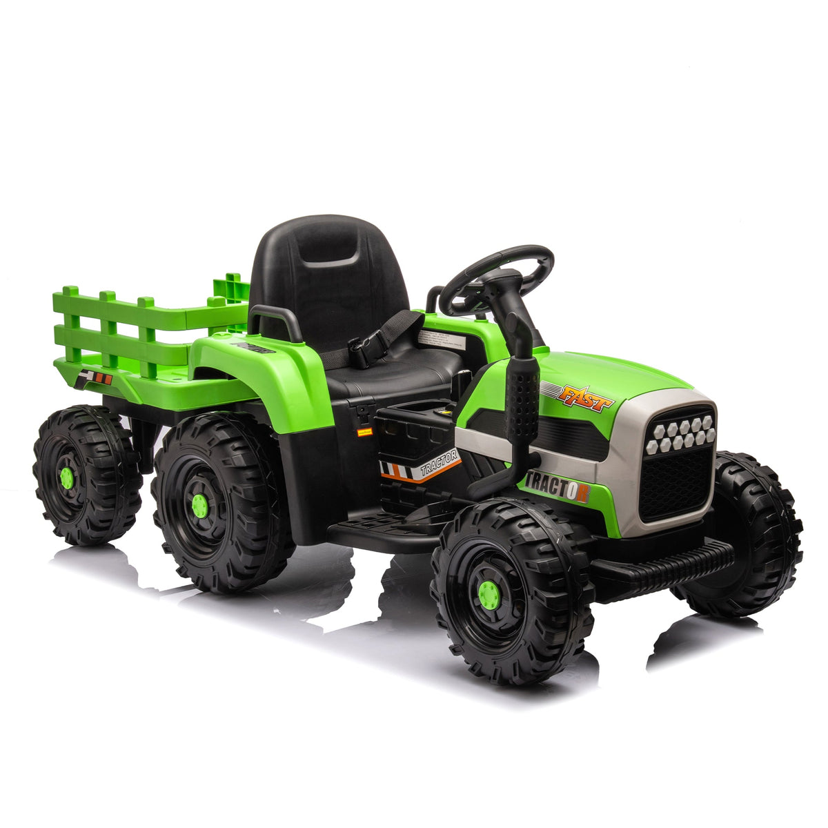 Children's Electric Tractor Toy With Remote Speed Control