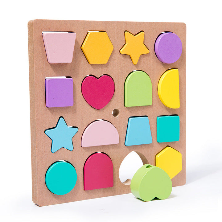 Wooden Shape Sorting Puzzle for Screen-Free Learning