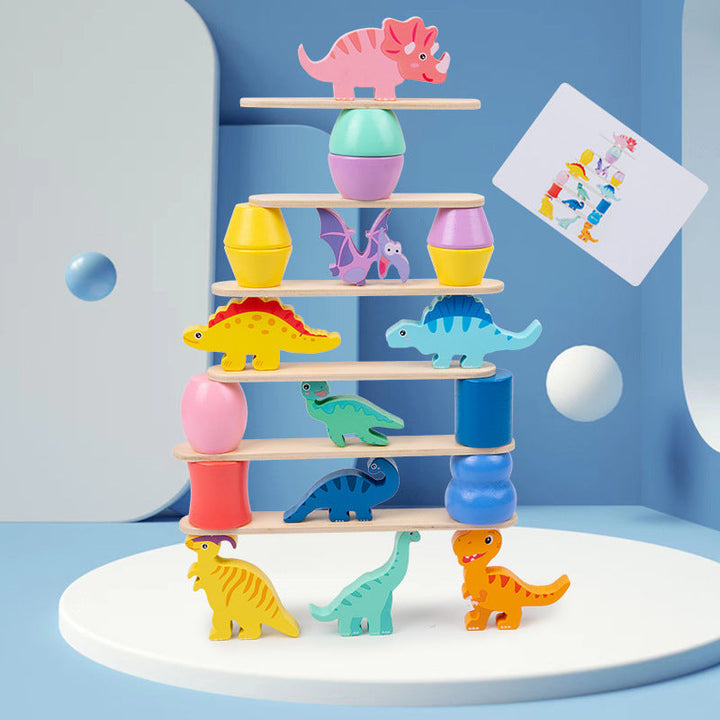 Dinosaur Stacking Balance Puzzle Toy for Creative Play