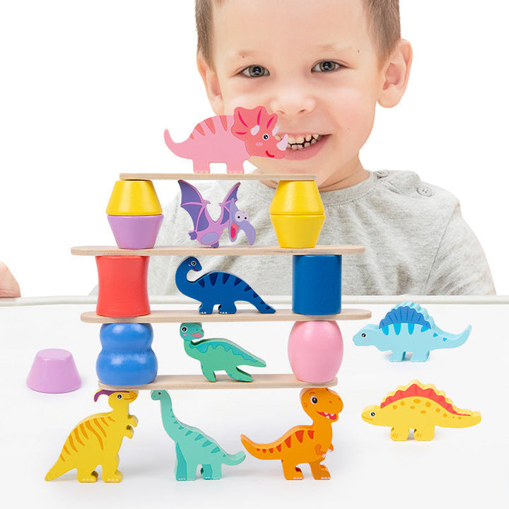 Dinosaur Stacking Balance Puzzle Toy for Creative Play