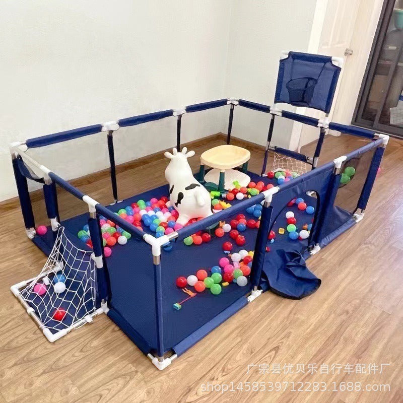 Children's Indoor Playpen With Basketball Hoop Zone