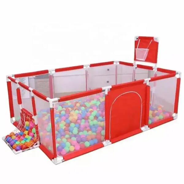 Children's Indoor Playpen With Basketball Hoop Zone