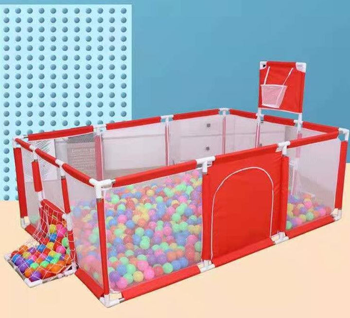 Children's Indoor Playpen With Basketball Hoop Zone