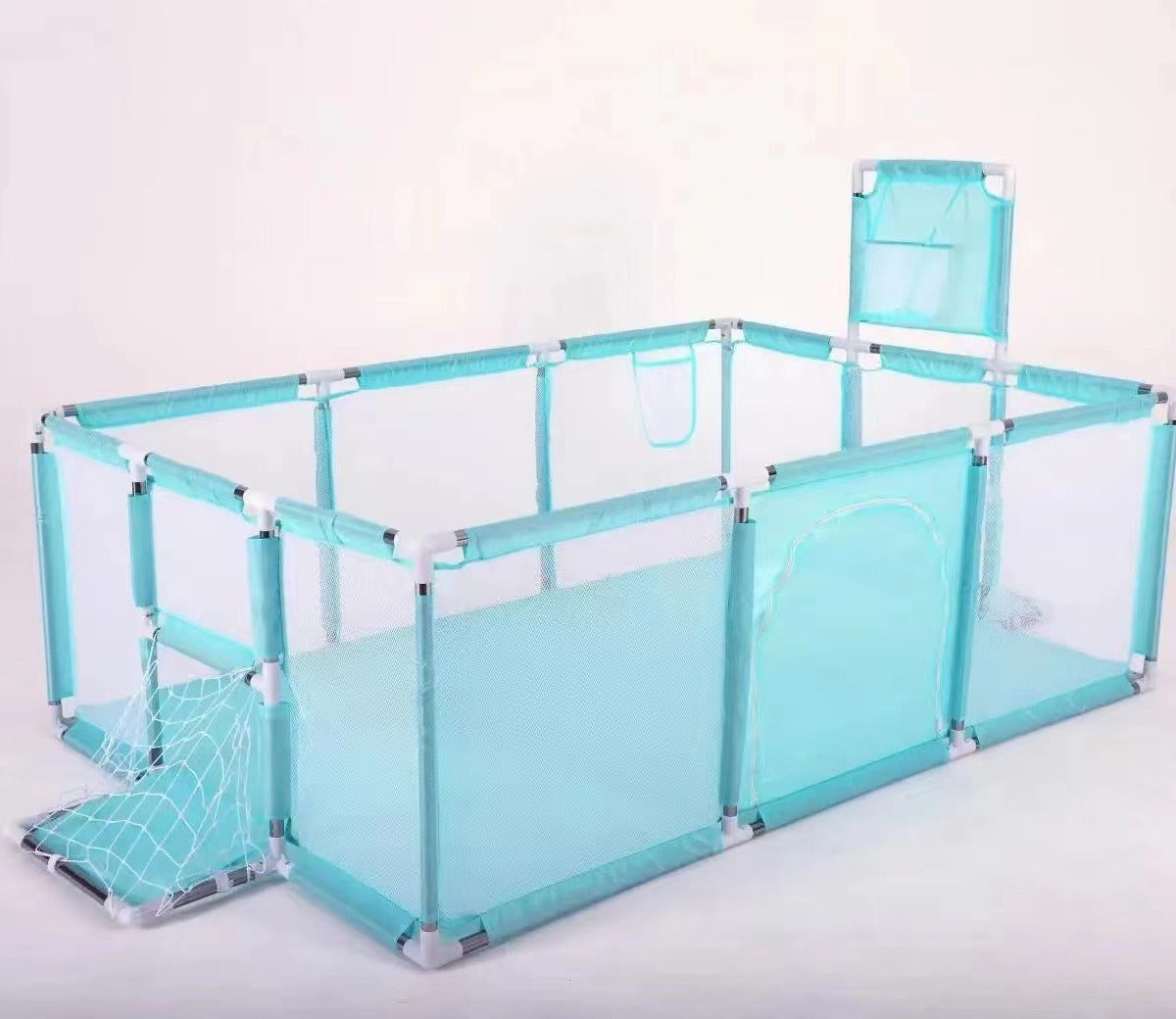 Children's Indoor Playpen With Basketball Hoop Zone