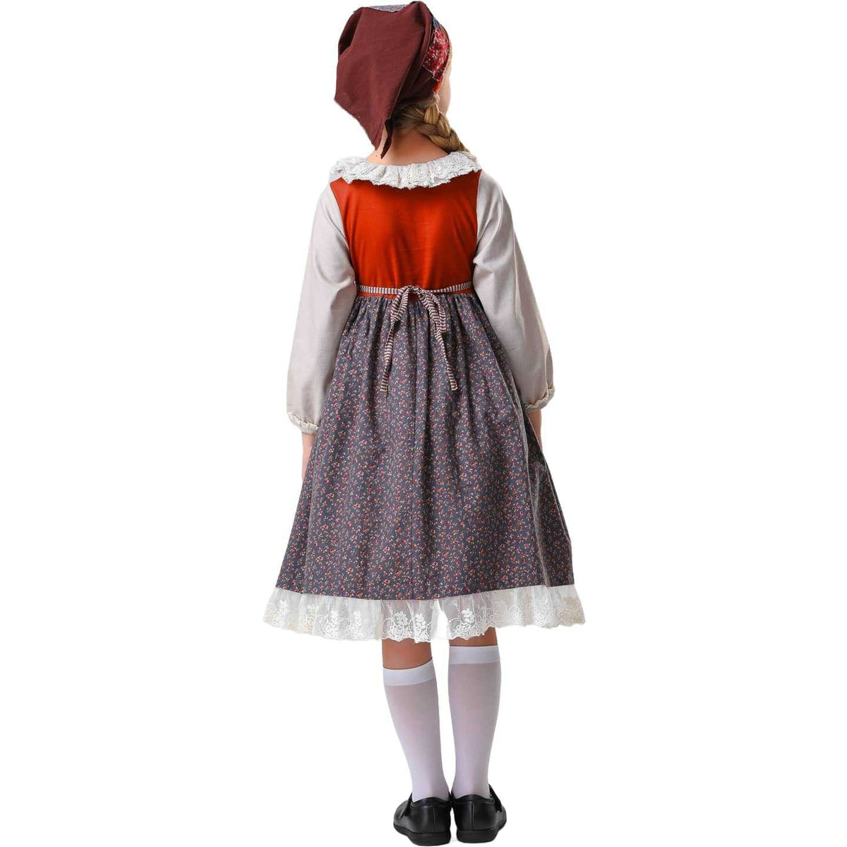 Girls' Floral Halloween Costume Dress With Storybook Charm