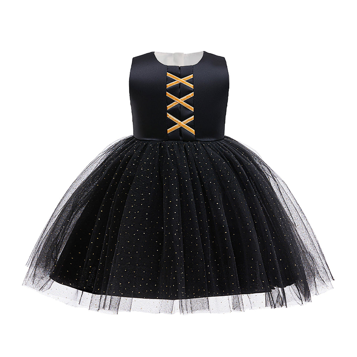 Girls Halloween Costume Dress With Twirl-Ready Tulle