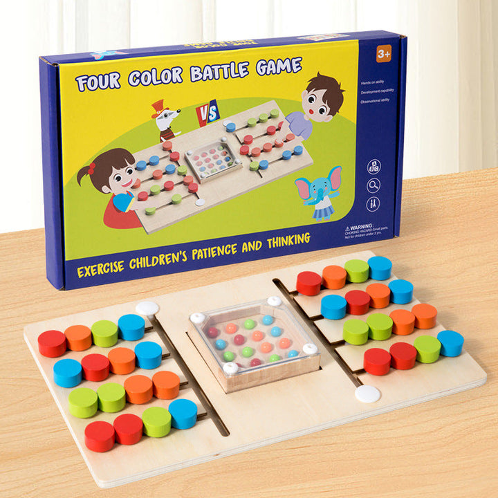Color Maze Board Game for Screen-Free Thinking Play