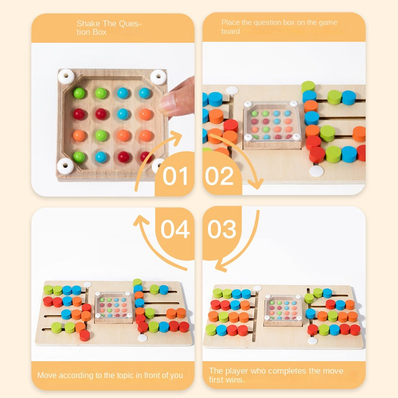 Color Maze Board Game for Screen-Free Thinking Play