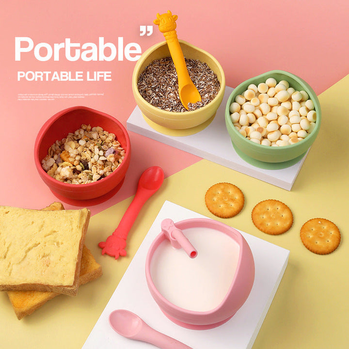 Silicone Baby Bowl Set for Easier Self-Feeding Meals