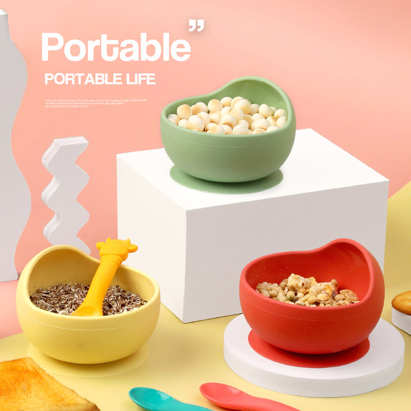 Silicone Baby Bowl Set for Easier Self-Feeding Meals