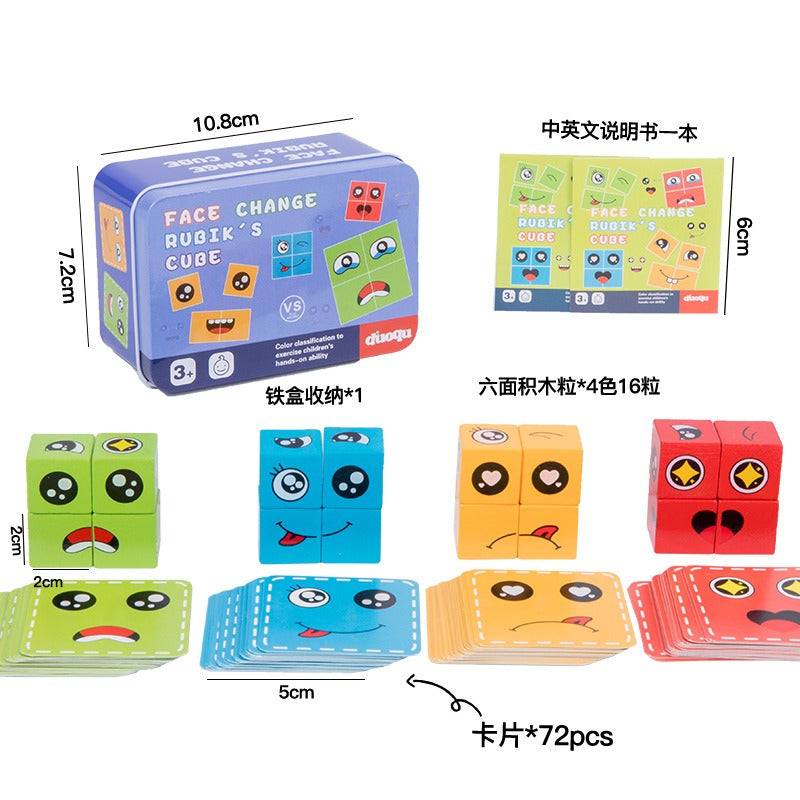 Kids Face Matching Puzzle for Screen-Free Learning
