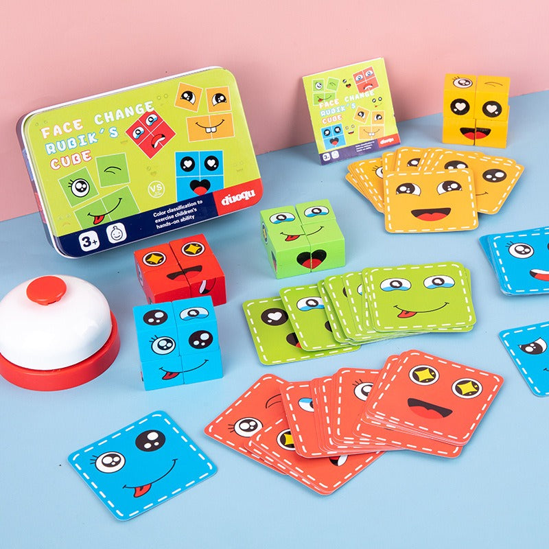 Kids Face Matching Puzzle for Screen-Free Learning