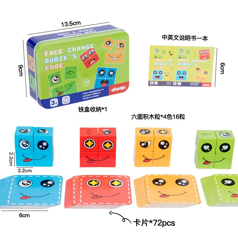 Kids Face Matching Puzzle for Screen-Free Learning