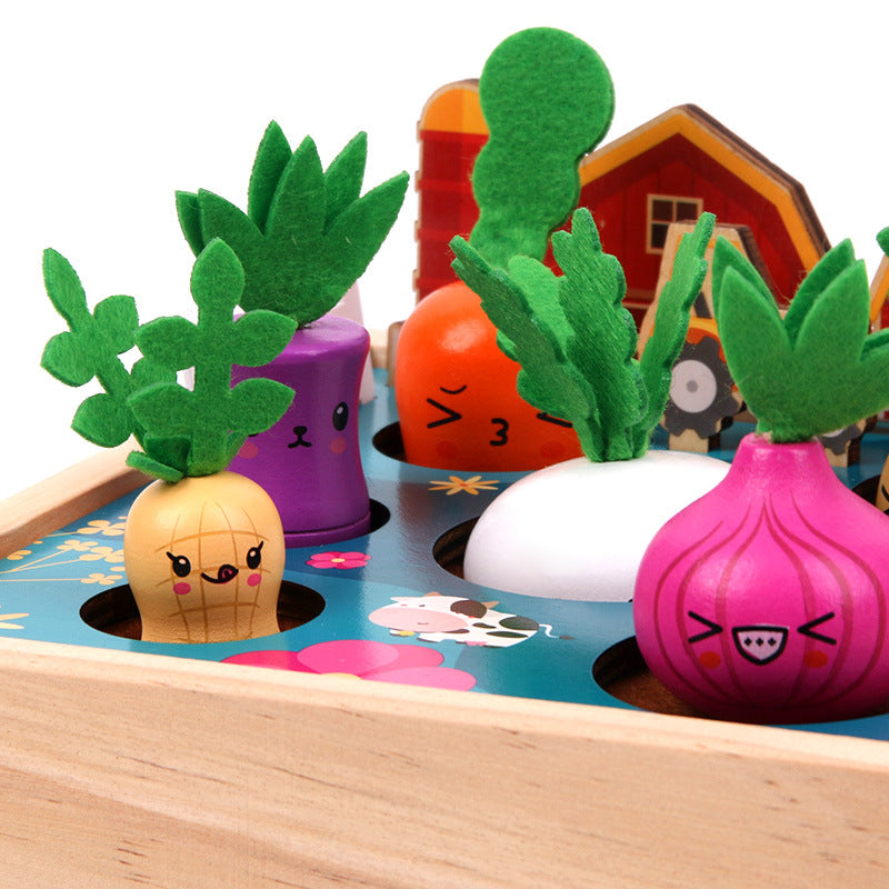 Children's Wooden Farm Toy for Fine-Motor Skills & Focus