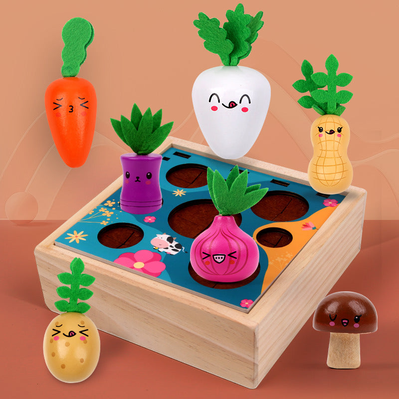 Children's Wooden Farm Toy for Fine-Motor Skills & Focus
