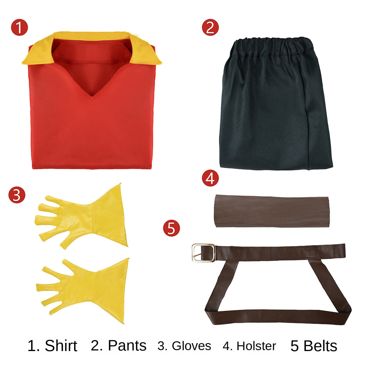 Children's Gaston Costume Set for Easy, Bold Role Play