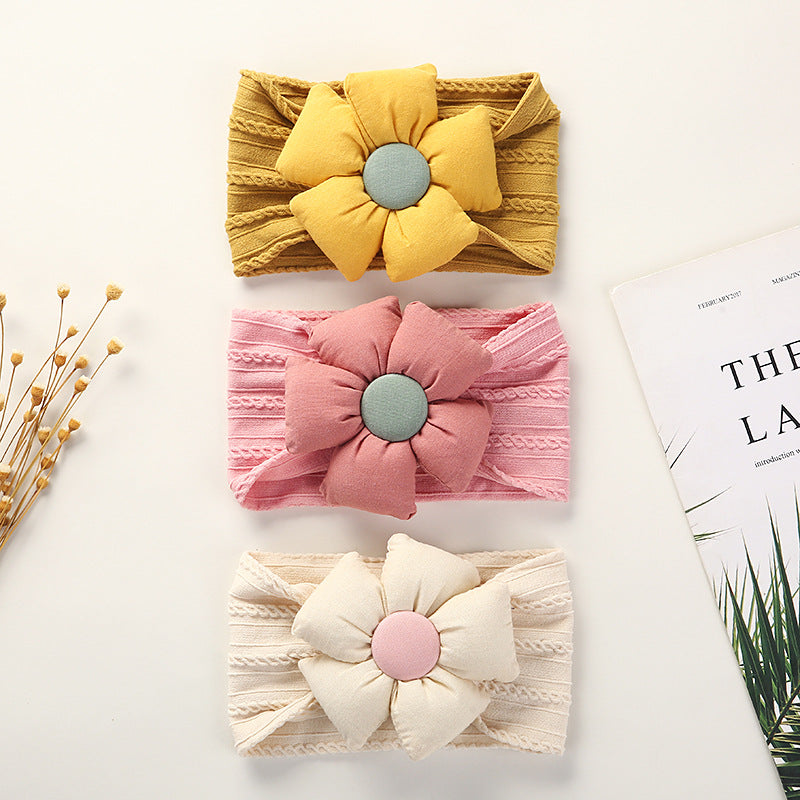 Baby Flower Headband Soft Non-Scratch Outfit Accessory