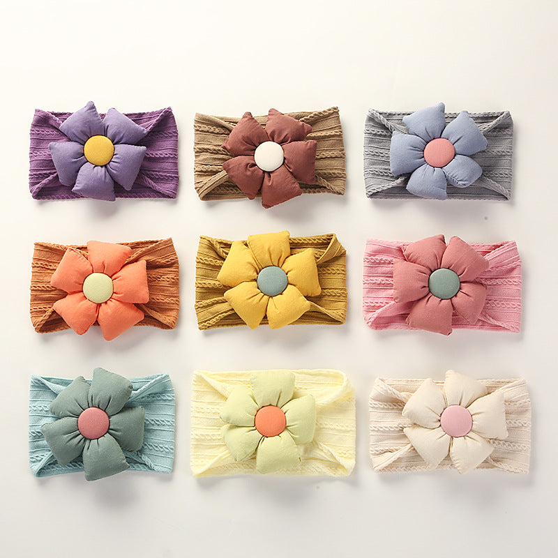 Baby Flower Headband Soft Non-Scratch Outfit Accessory