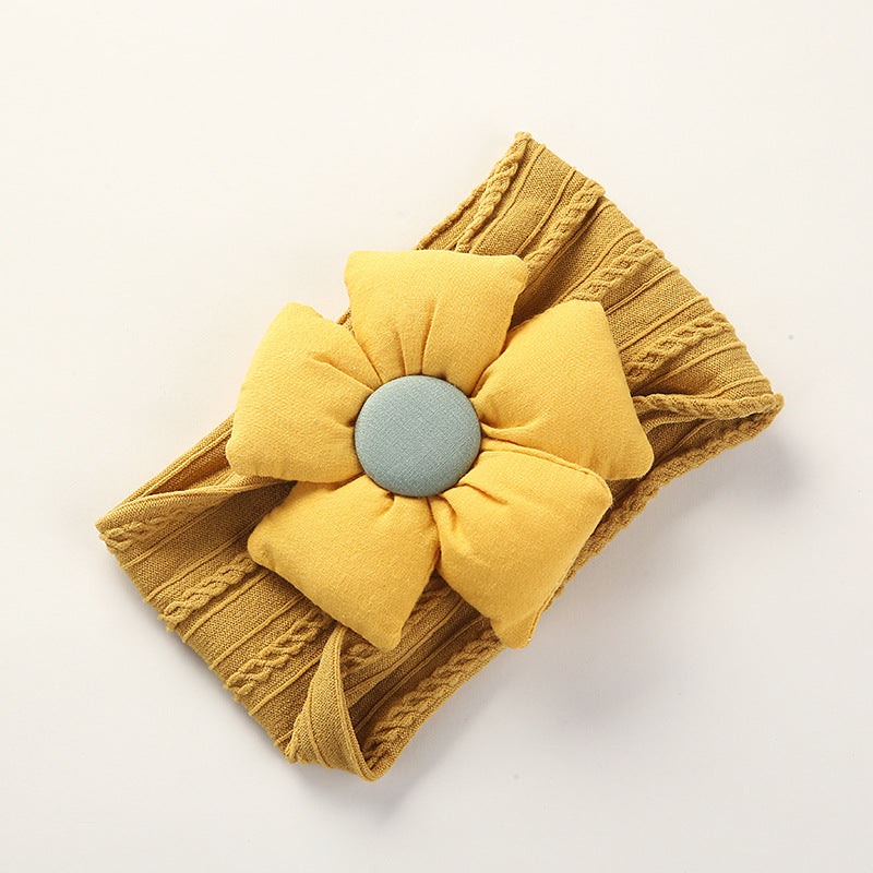 Baby Flower Headband Soft Non-Scratch Outfit Accessory
