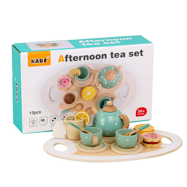 Wooden Tea Set for Kids: Imaginative Pretend Play