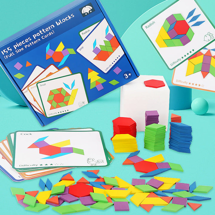 Pattern Blocks Geometry Toy for Screen-Free Learning