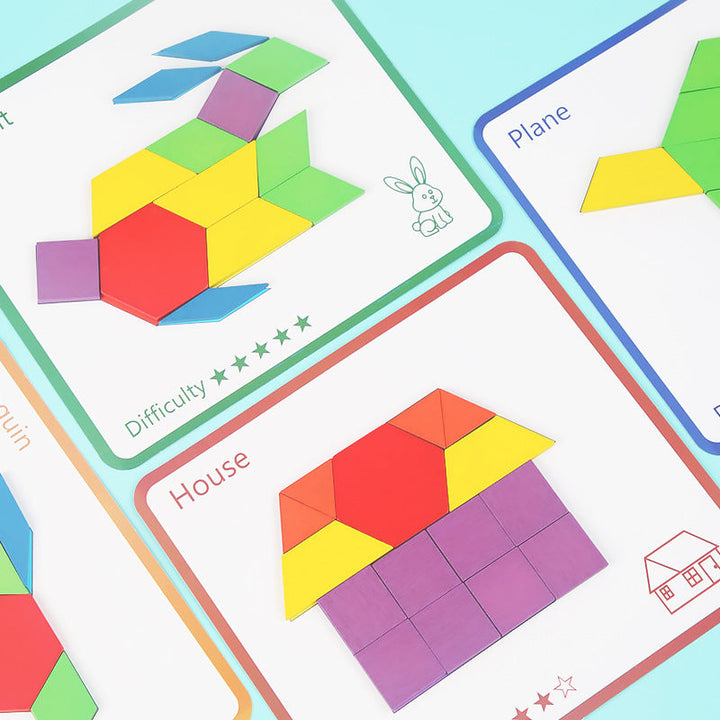 Pattern Blocks Geometry Toy for Screen-Free Learning
