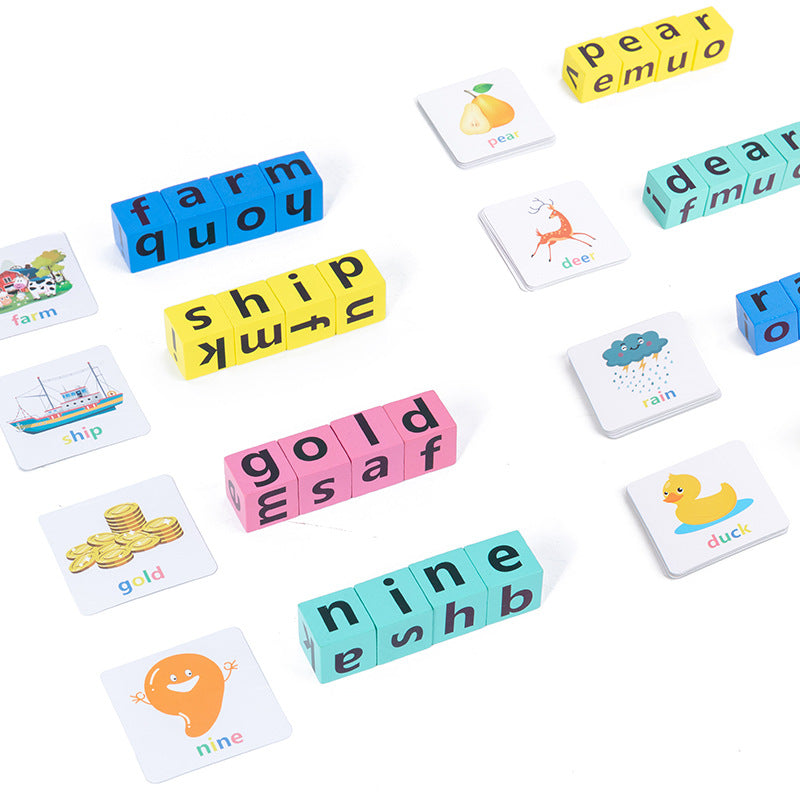 English Spelling Blocks for Kids | Learn Word Building