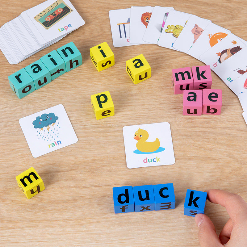 English Spelling Blocks for Kids | Learn Word Building