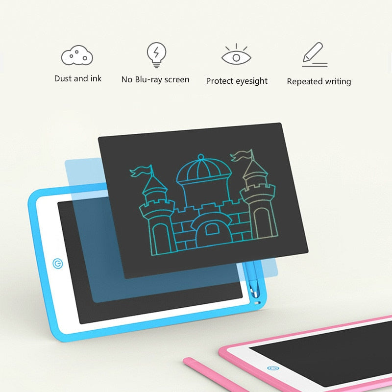 Kids LCD Writing Board Reusable No-Mess Drawing Pad