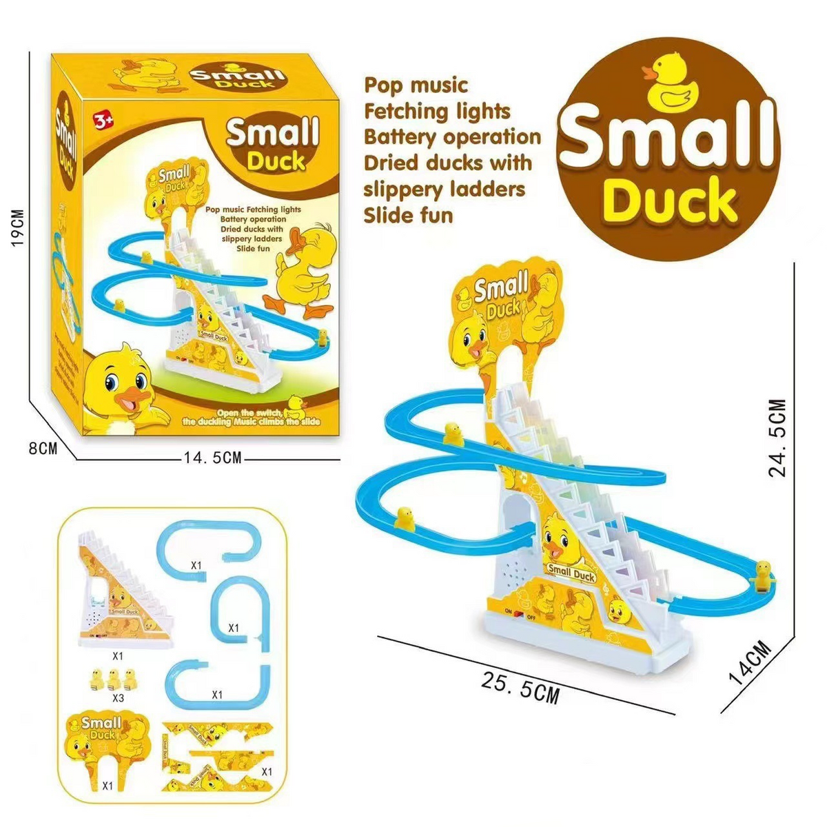 Baby Duck Track Toy with Music, Lights & Sliding Fun
