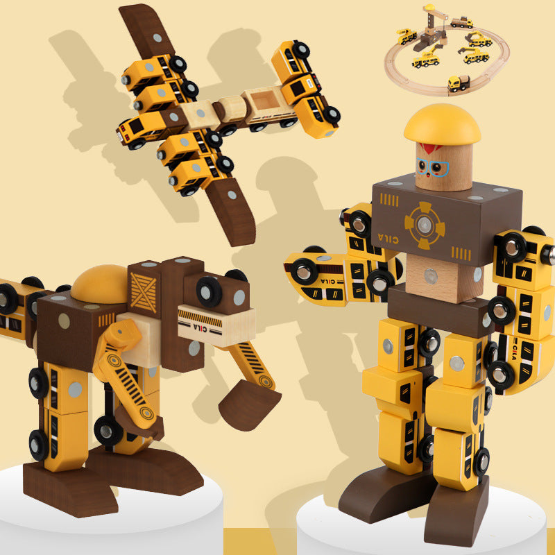 Magnetic Building Blocks for Creative Vehicle Play