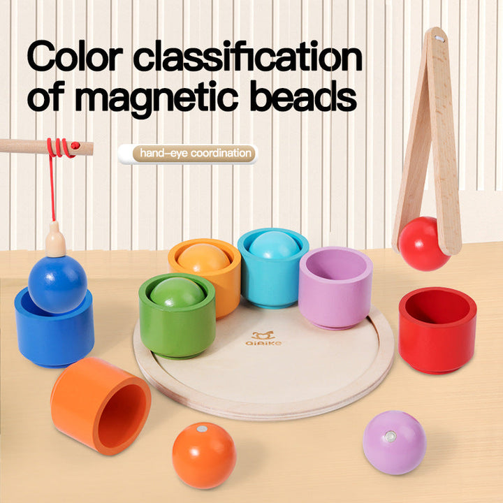 Magnetic Color Sorting Toy for Preschool Fine-Motor Skills